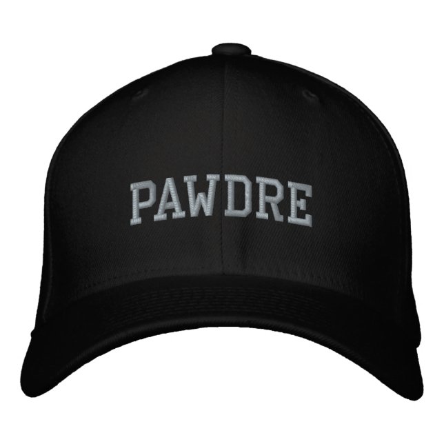 Pawdre Dog Vater New Dog Owner Gift Bestickte Baseballkappe (Vorderseite)
