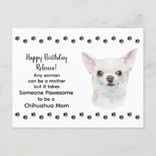 Pawesome beste Chihuahua-Hundemama Alles Gute zum  Postkarte