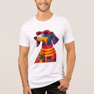 Pawfect Dackel Wienerdog Dackel Dogdad in Style Tri-Blend Shirt