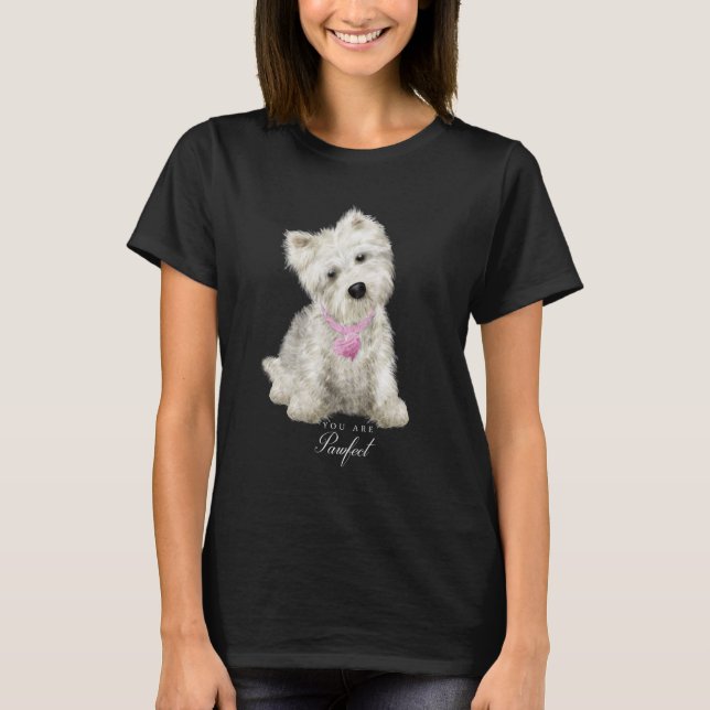 Pawfect Westie-Liebe T-Shirt (Vorderseite)
