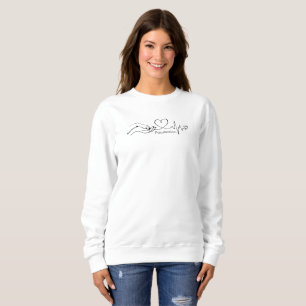 Pawfection One-Line Art – Minimalist Dog Lover Sweatshirt