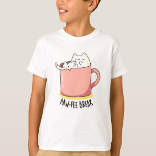 Pawfee Break Funny Cat Kaffee Pub T-Shirt