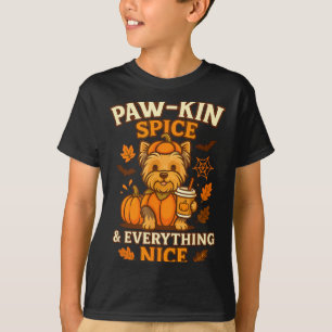 Pawkin Gewürz und alles nette Yorkie-Hund T-Shirt