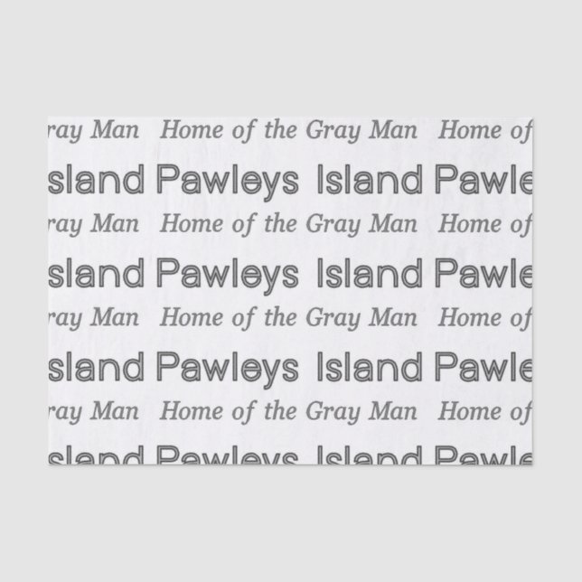 Pawleys Island Gray Man Seidenpapier (Vorderseite)