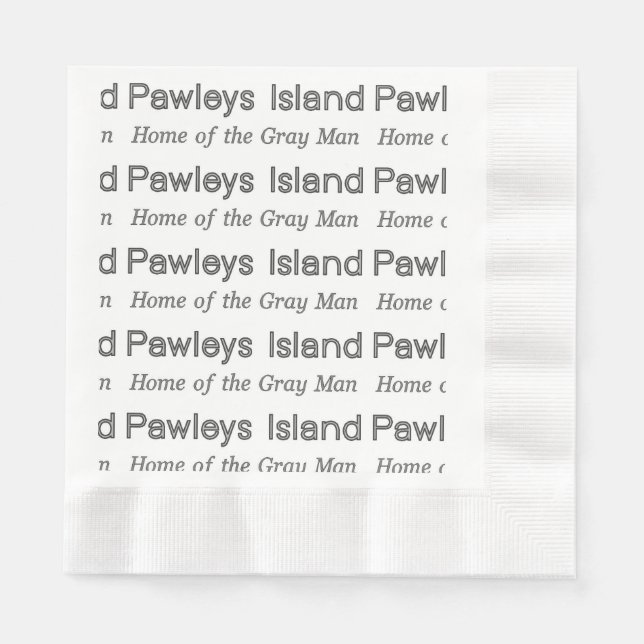 Pawleys Island Gray Man Serviette (Vorderseite)