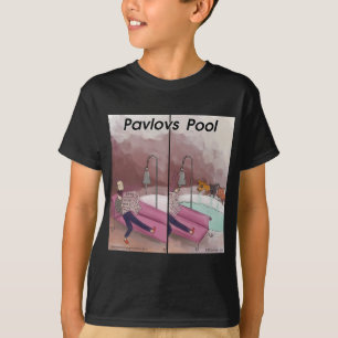 Pawlows Pool Lustiger Cartoon T-Shirt