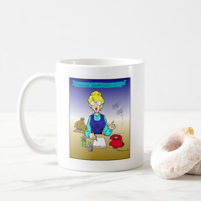 Pawlows Sekretär Kaffeetasse (Mit Donut)