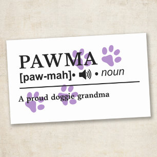 Pawma - Benutzerdefinierbare Definition - Doggie O Rechteckiger Aufkleber