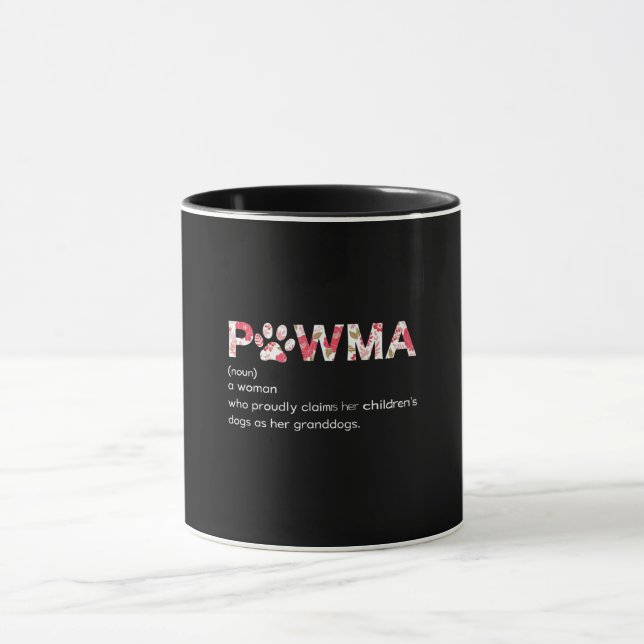 Pawma-Definition mit Blumenmuster-Druck Tasse (Zentrum)
