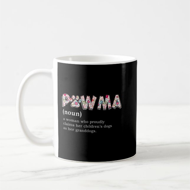 Pawma Definition T - Shirt Mama Oma Tante dog lov Kaffeetasse (Links)