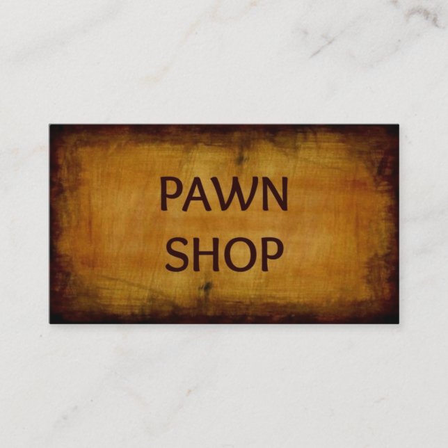 Pawn Shop Antique Brossé Carte de visite (Devant)