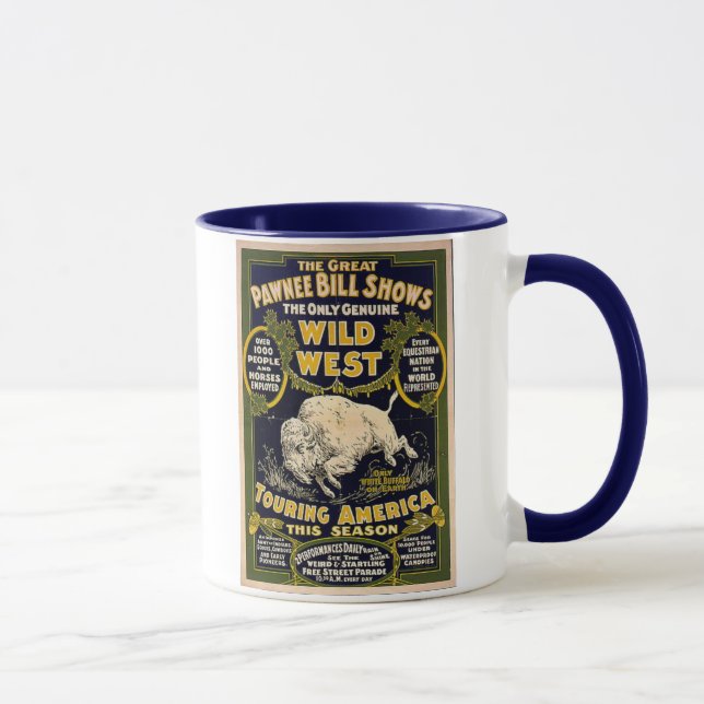 Pawnee Bill zeigt wilden Westen Tasse (Rechts)