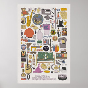Pawnee Life  Parks and Rec Item Collage  Poster