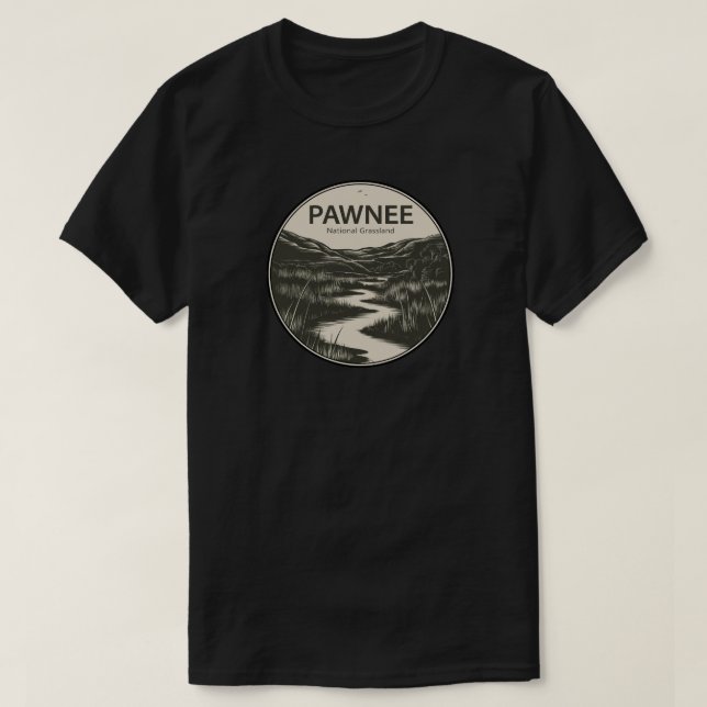 Pawnee National Grassland Colorado Stream T-Shirt (Design vorne)