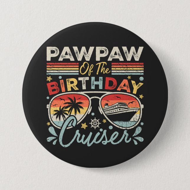 Pawpaw der Geburtstagsrundfahrt Button (Vorderseite)