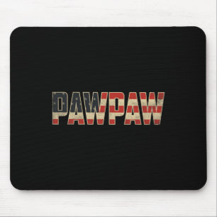 Pawpaw Fette Patriotische Amerikanische Flagge Vat Mousepad
