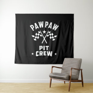 PawPaw Pit-Crew Wandteppich