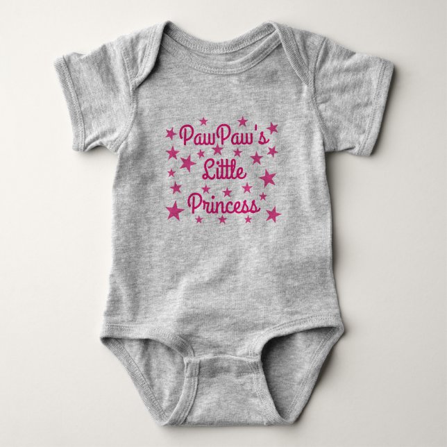 PawPaws kleine Princess-Schnapphose Baby Strampler (Vorderseite)