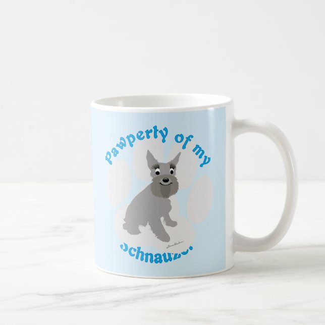 Pawperty meines Schnauzer Kaffeetasse (Rechts)