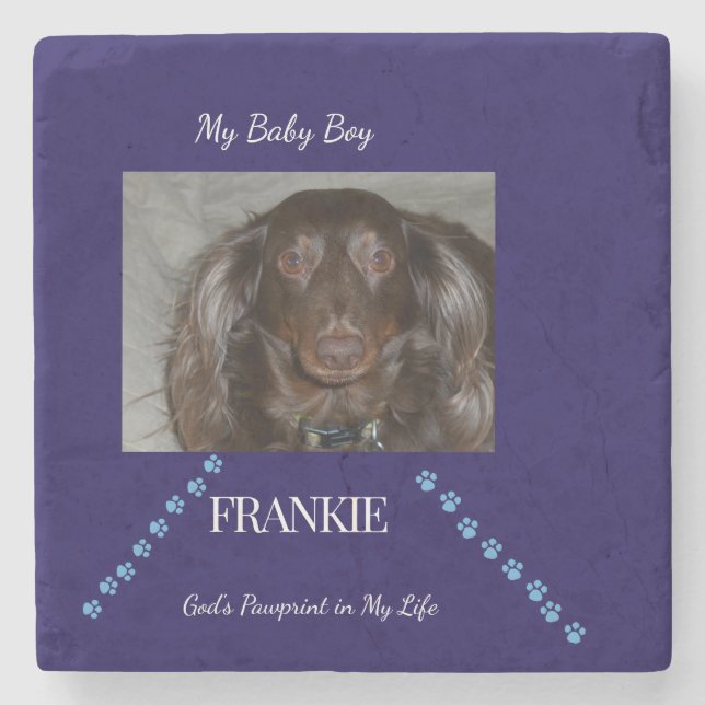 Pawprint Blessing  Steinuntersetzer (Vorderseite)