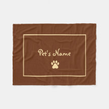 Pawprint Couvertures personnalisées pour chien