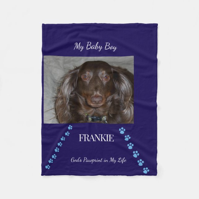  Pawprint Path Keepsake Fleecedecke (Vorderseite)