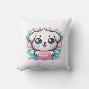 Pawprints auf meinem Herzen, Forever Kawaii Puppy Kissen