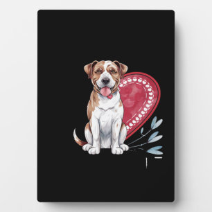 Pawprints auf My Heart Dog Fotoplatte