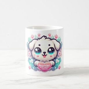 Pawprints auf My Heart, Forever Kawaii Puppy Tasse