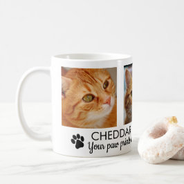 Pawprints Cat Memorial Foto Kaffee Tasse