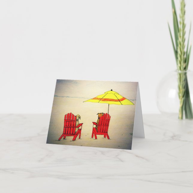 Pawprints Freundschaft Karte (Vorderseite)