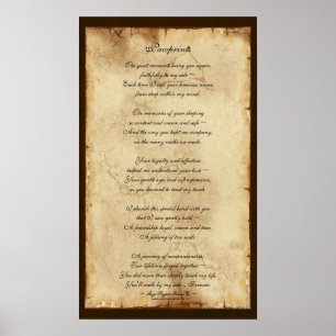 "Pawprints" Pet Memorial Poster