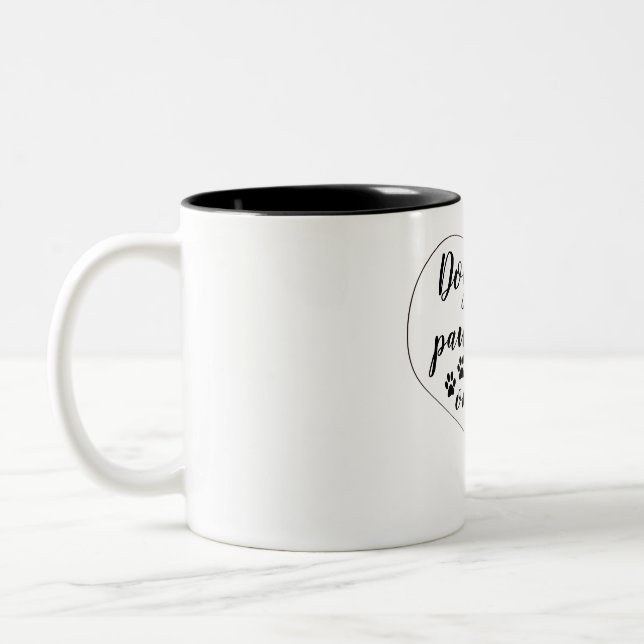 Pawprints sur votre classique de tasse de coeur (Gauche)