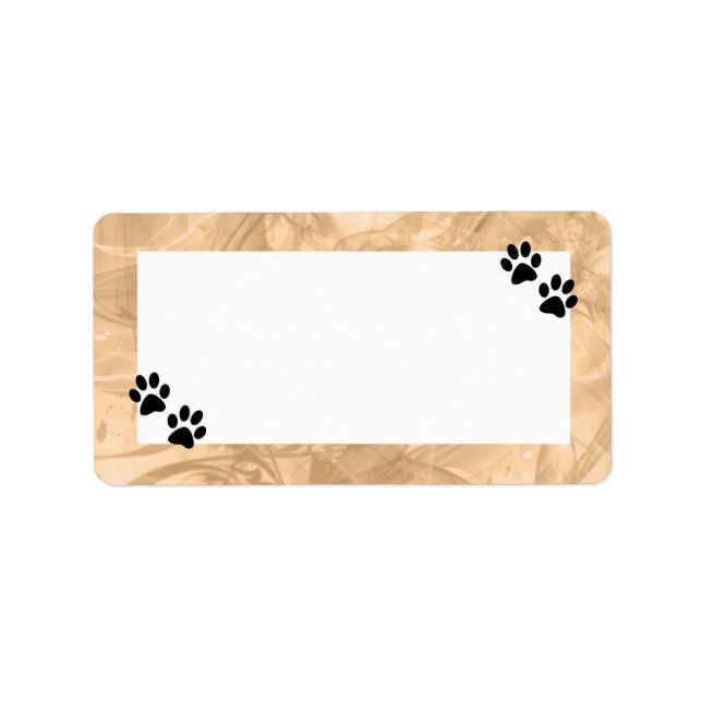 Paws Adressaufkleber (Vorne)