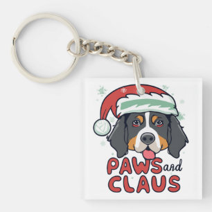 Paws and Claus - Christmas Bernese Dog Schlüsselanhänger