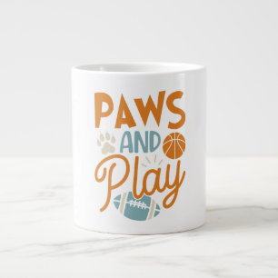 Paws And Play lustige Sportarten Jumbo-Tasse