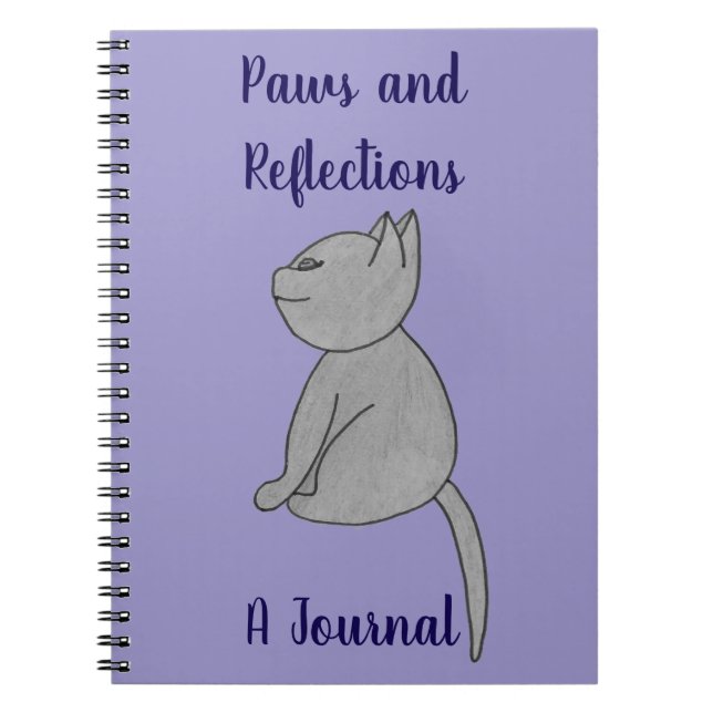 Paws and Reflections Journal Notebook Notizblock (Vorderseite)