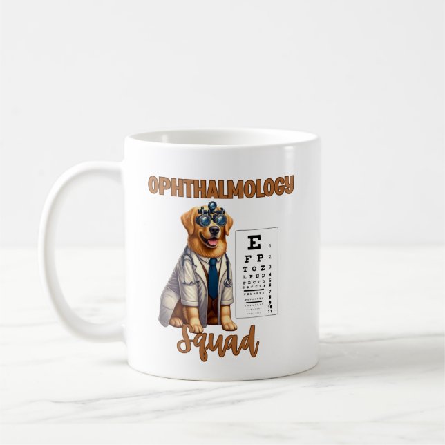 Paws and Vision Animal Ophthalmology Squad Kaffeetasse (Links)