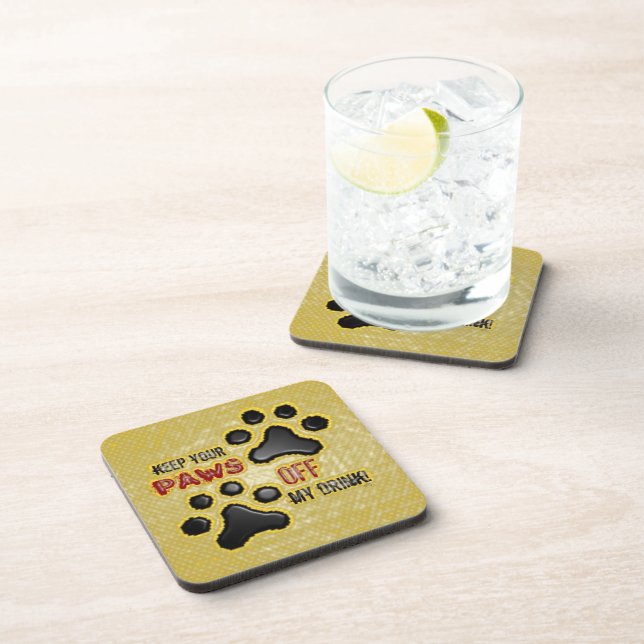 Paws Animal Paw Spaß Untersetzer (Rechte Seite)
