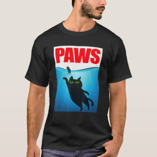 Paws Black Cat and Mouse Top Niedlich Cat Parody