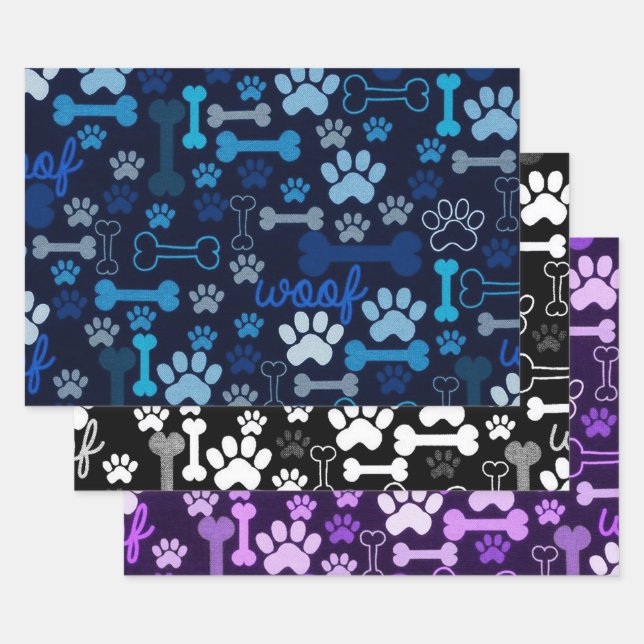Paws & Bones Pet Theme Geschenkpapier Set (Set)