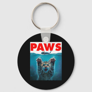 Paws Cat and Mouse Parody Humour Kitten Jagen Schlüsselanhänger