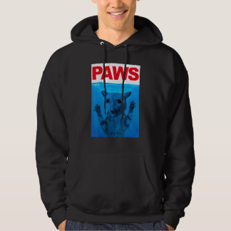 Paws Cat Meme Humor Kitty  Cats Dads Mom Hoodie