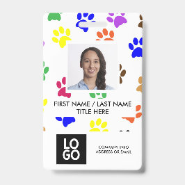 Paws Custom Employee Foto Name des Tieres Ausweis