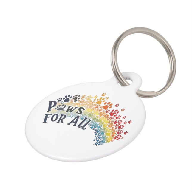 Paws for All - Rainbow Paw Print Unity Haustiermarke (Seite)