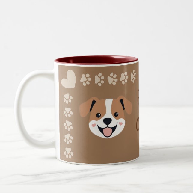 Paws for Coffee Two-Tone Coffee Mug Zweifarbige Tasse (Links)