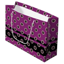 Paws-for-Giving-Bag (Mocha/Plum) Große Geschenktüte