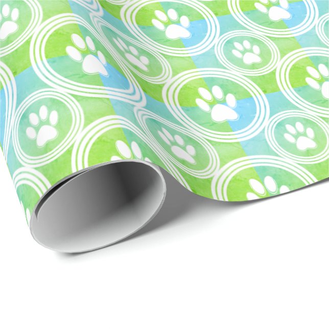 Paws-for-Giving-Geschenk-Wrap Geschenkpapier (Rolleneckpunkt)