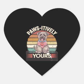 Paws-Hund Herz-Aufkleber