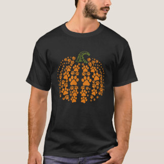 Paws Hund Kat Pumpkin Funny und Niedliche Haustier T-Shirt